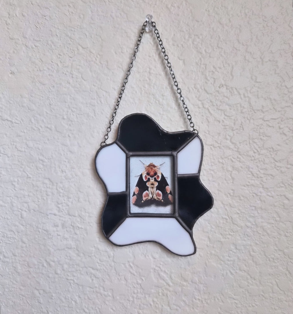 Black and white Polaroid frame