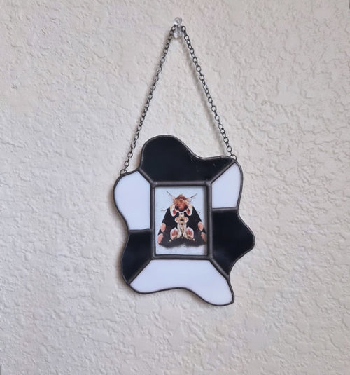 Black and white Polaroid frame