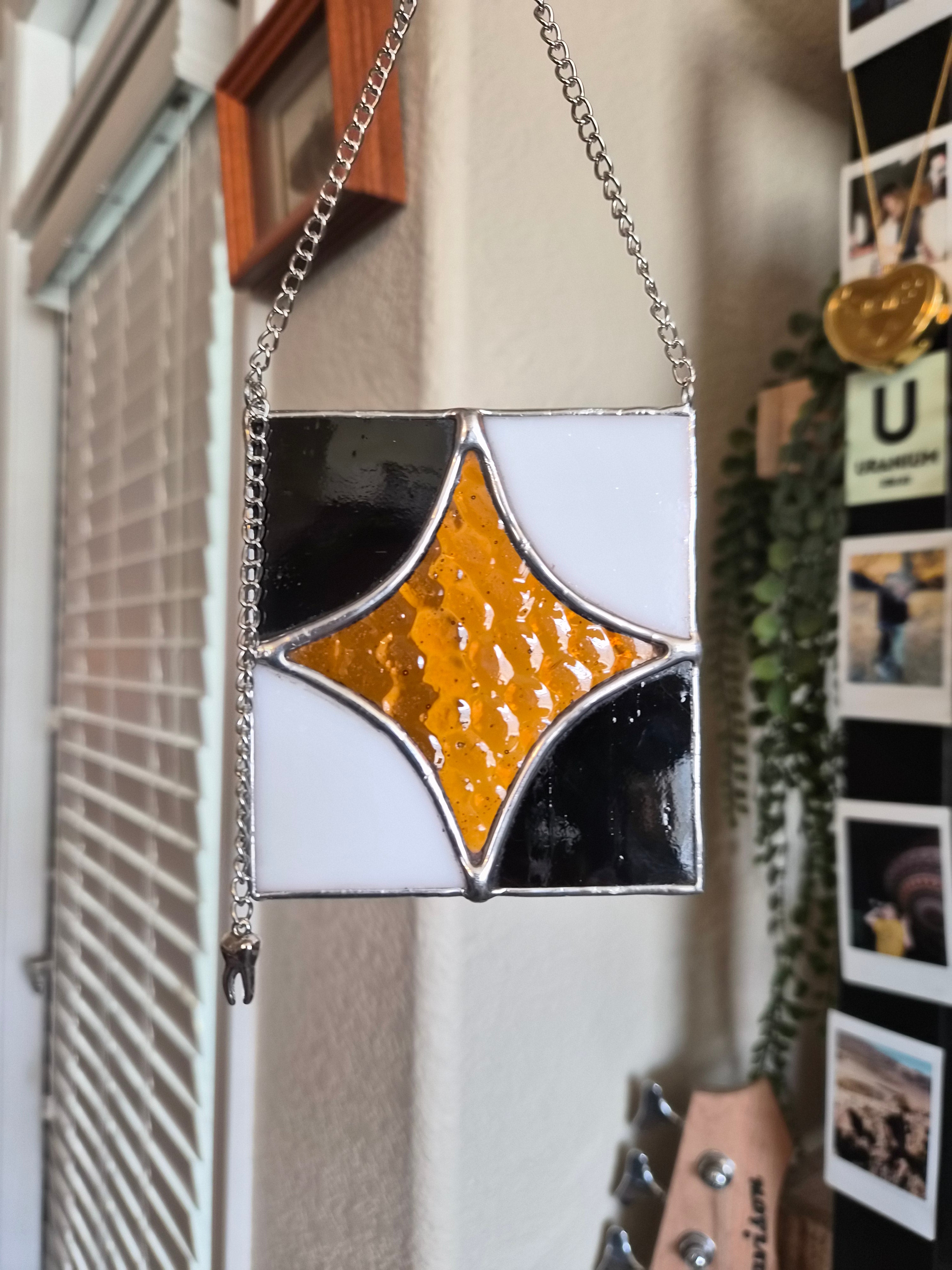 Star hanger with tooth charm